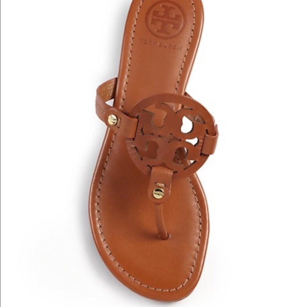 Tory Burch cognac brown Miller sandal size 8.5